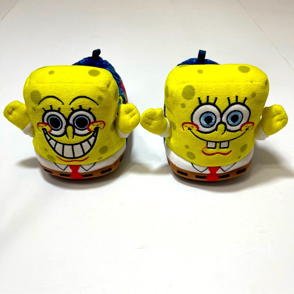 Nickelodeon Toddler Size 11-12 SpongeBob SquarePants Plush Slippers
